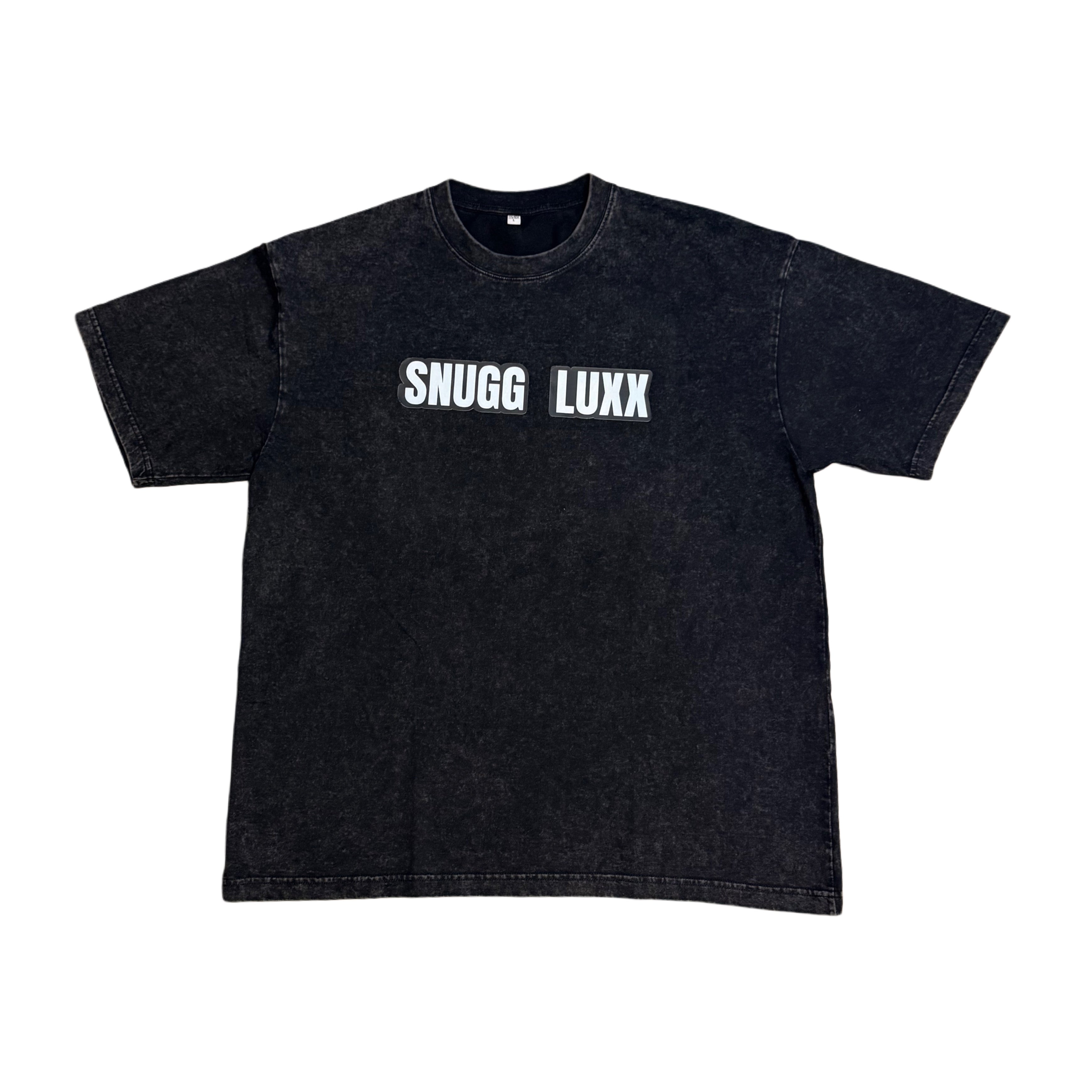 SNUGG LUXX Signature Black Tee – Bold. Clean. Timeless.