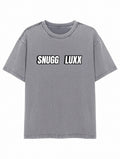 SNUGG LUXX Classic Gray Tee – Sleek. Minimal. Elevated.