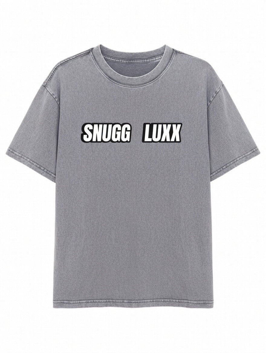 SNUGG LUXX Classic Gray Tee – Sleek. Minimal. Elevated.